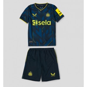 Newcastle United kläder Barn 2023-24 Tredje Tröja Kortärmad (+ korta byxor)
